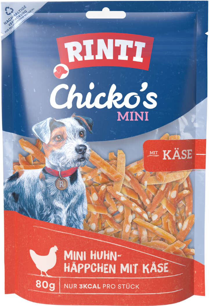 RINTI Hundeleckerlis Chickos Mini Huhn+Käse